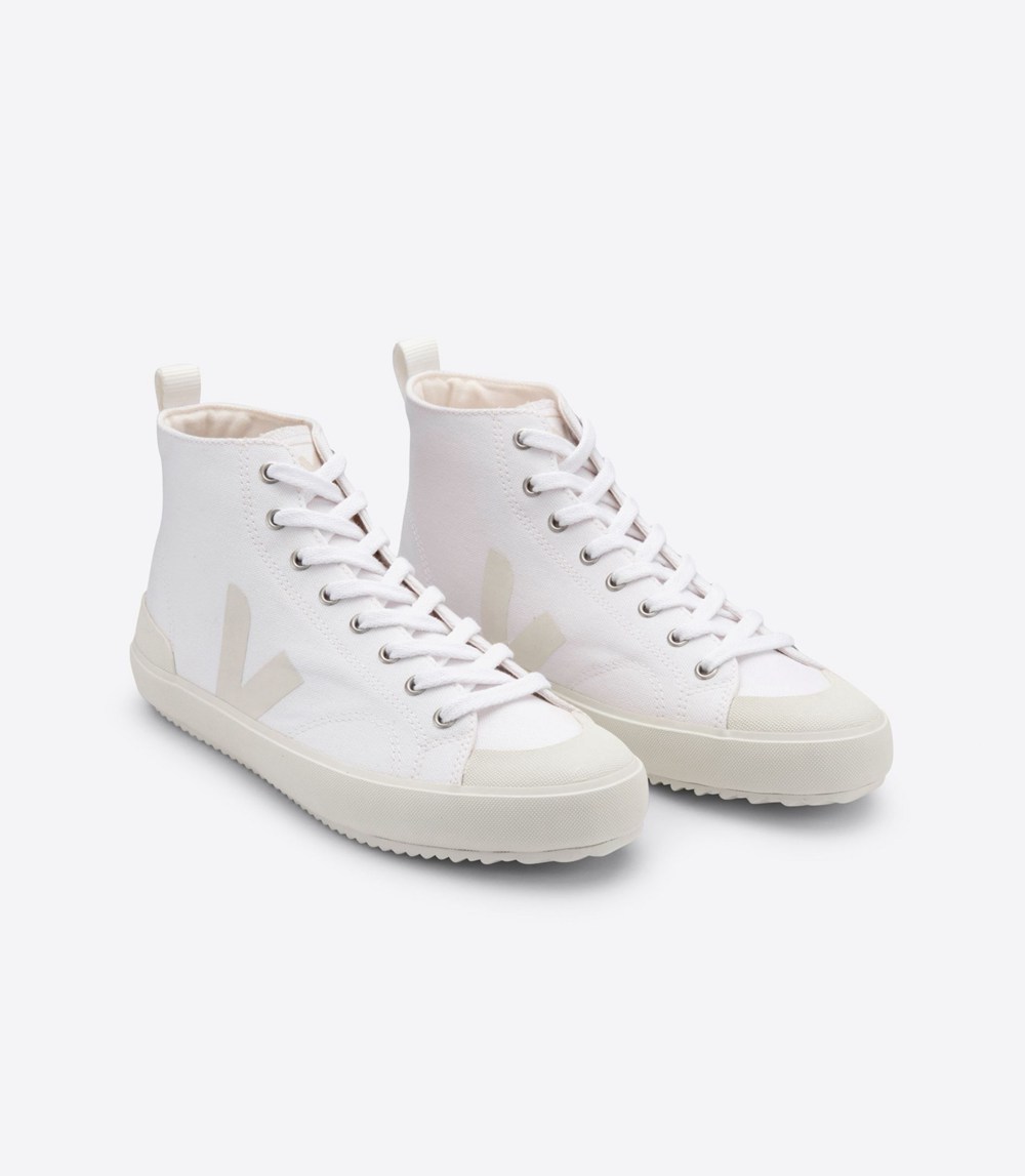 Veja Sneakers Mens - Nova High Top Canvas - White - 5693GXTOM